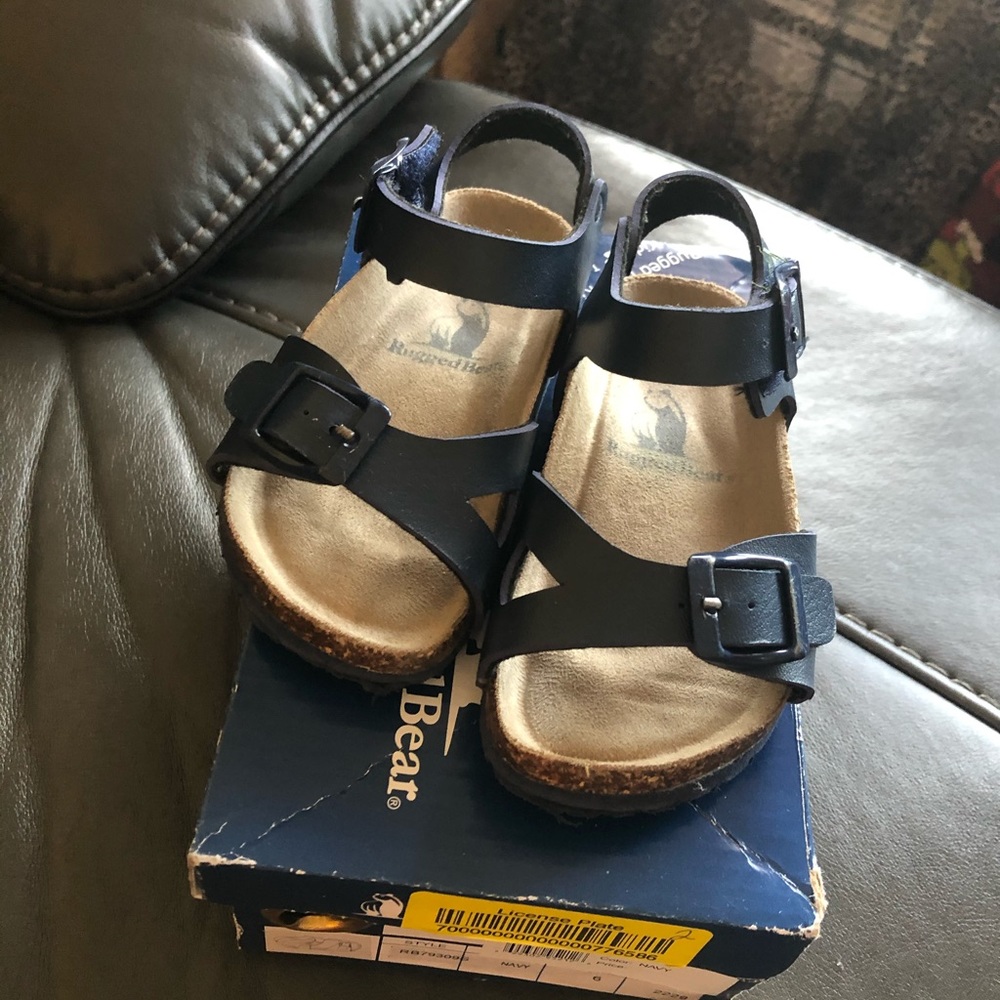 Blue sandals
